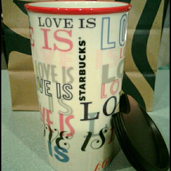 Starbucks 'Love is' Travel Mug - Picture 3 of 3